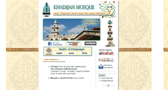 Desktop Screenshot of khadijahmosque.org